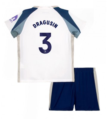 Lacne Dětský Futbalové dres Tottenham Hotspur Radu Dragusin #3 2025-26 Krátky Rukáv - Domáci (+ trenírky)